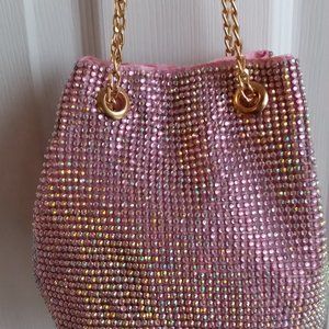 Rhinestone Evening bag.  Pink.  New with tag.